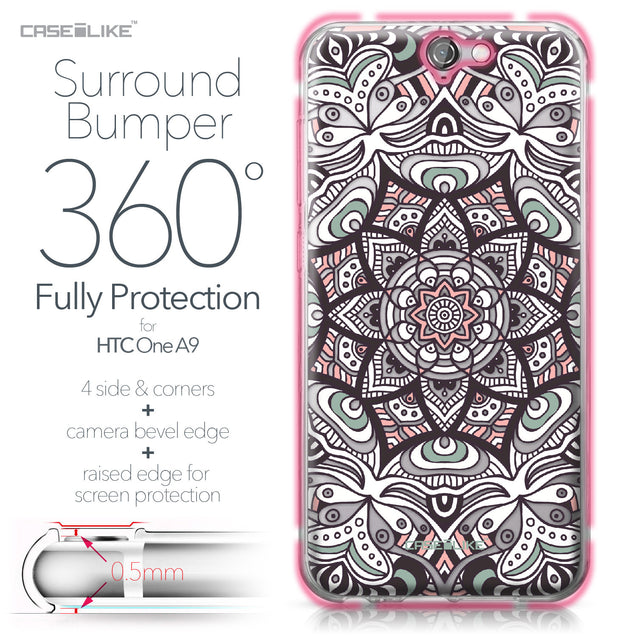 HTC One A9 case Mandala Art 2095 Bumper Case Protection | CASEiLIKE.com