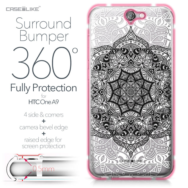 HTC One A9 case Mandala Art 2097 Bumper Case Protection | CASEiLIKE.com
