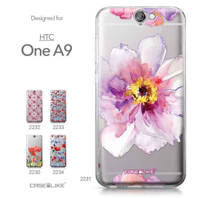 HTC One A9 case Watercolor Floral 2231 Collection | CASEiLIKE.com