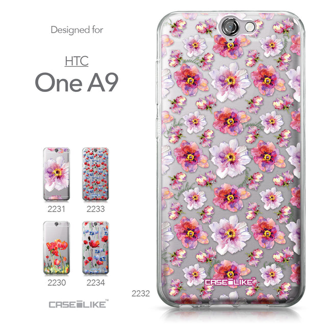 HTC One A9 case Watercolor Floral 2232 Collection | CASEiLIKE.com