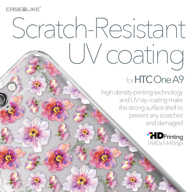 HTC One A9 case Watercolor Floral 2232 with UV-Coating Scratch-Resistant Case | CASEiLIKE.com