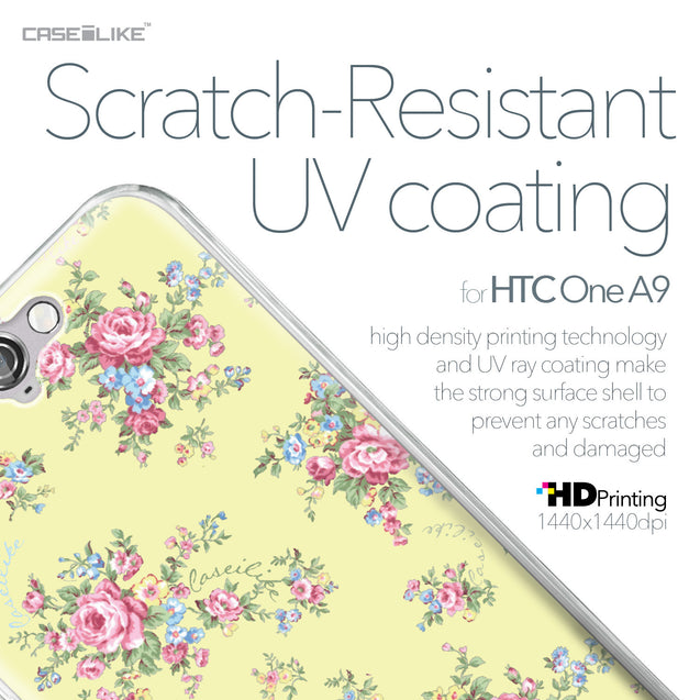 HTC One A9 case Floral Rose Classic 2264 with UV-Coating Scratch-Resistant Case | CASEiLIKE.com