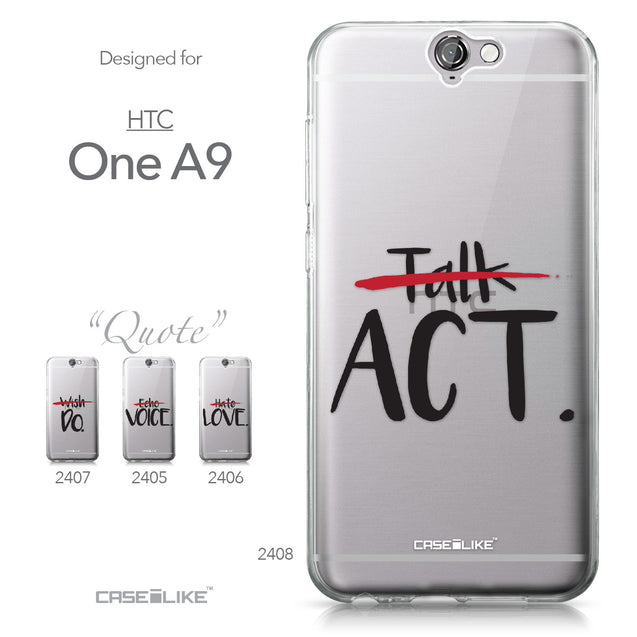 HTC One A9 case Quote 2408 Collection | CASEiLIKE.com