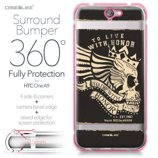 HTC One A9 case Art of Skull 2529 Bumper Case Protection | CASEiLIKE.com