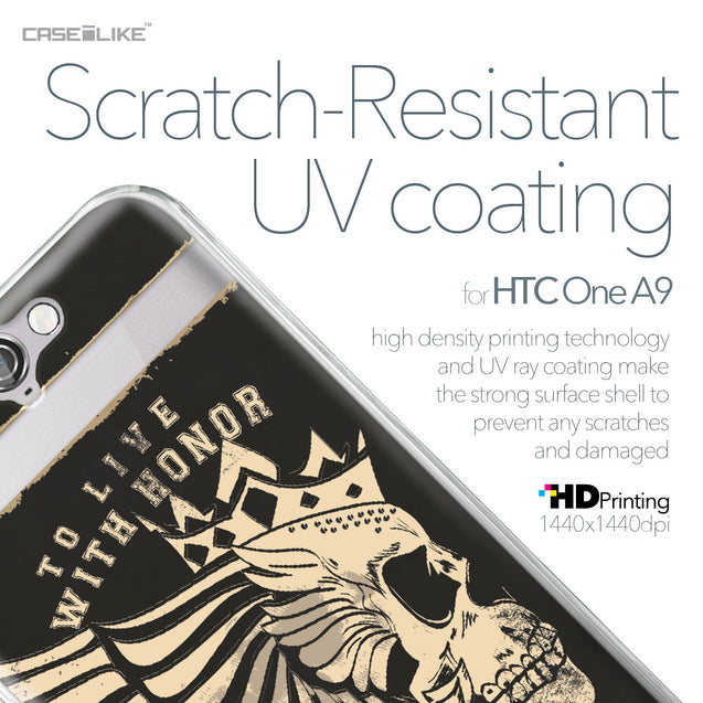 HTC One A9 case Art of Skull 2529 with UV-Coating Scratch-Resistant Case | CASEiLIKE.com