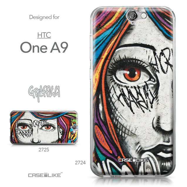 HTC One A9 case Graffiti Girl 2724 Collection | CASEiLIKE.com