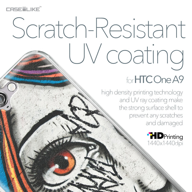 HTC One A9 case Graffiti Girl 2724 with UV-Coating Scratch-Resistant Case | CASEiLIKE.com