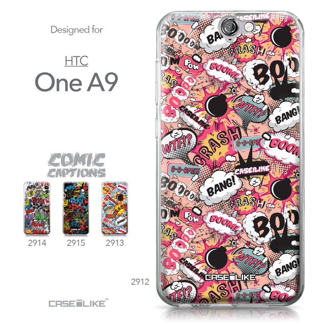 HTC One A9 case Comic Captions Pink 2912 Collection | CASEiLIKE.com