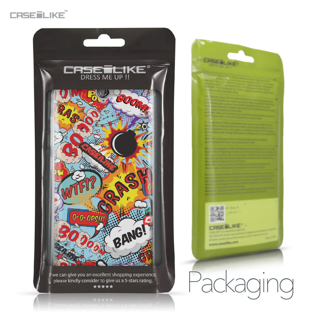 HTC One A9 case Comic Captions Blue 2913 Retail Packaging | CASEiLIKE.com
