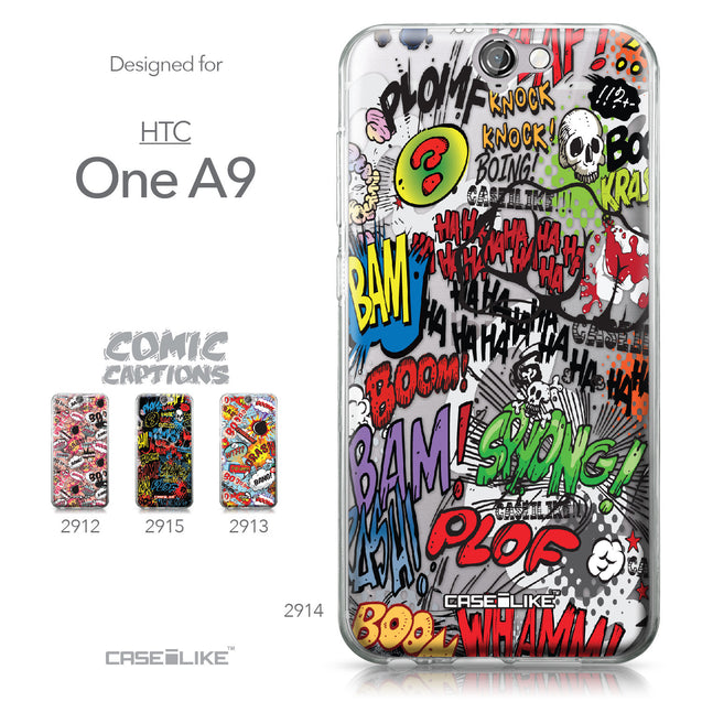 HTC One A9 case Comic Captions 2914 Collection | CASEiLIKE.com