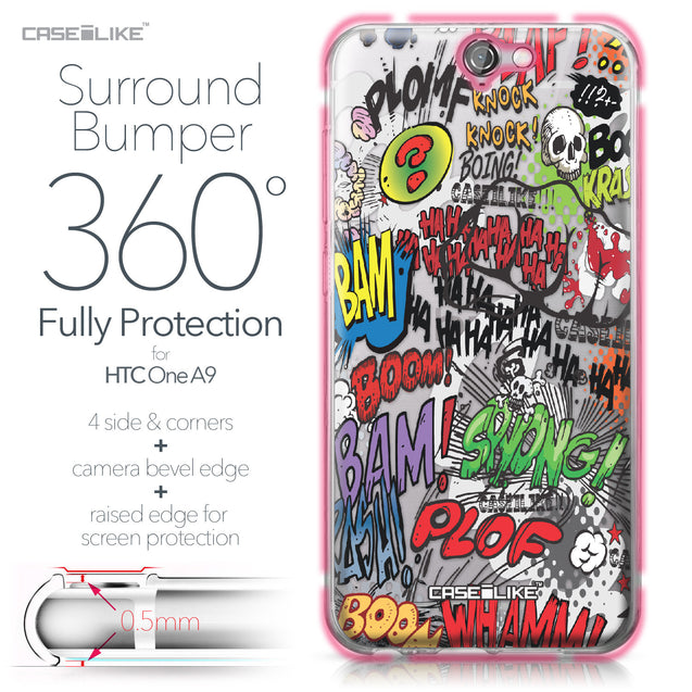 HTC One A9 case Comic Captions 2914 Bumper Case Protection | CASEiLIKE.com