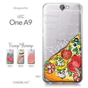 HTC One A9 case Pizza 4822 Collection | CASEiLIKE.com