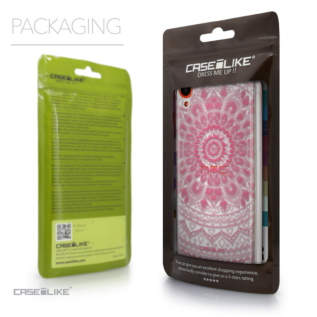 Packaging - CASEiLIKE HTC Desire 820 back cover Indian Line Art 2062