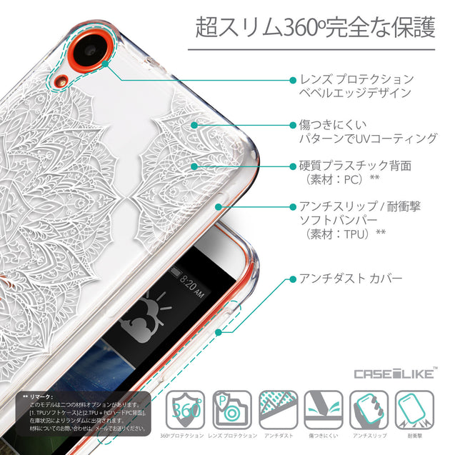 Details in Japanese - CASEiLIKE HTC Desire 820 back cover Mandala Art 2091