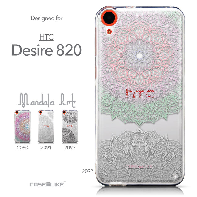 Collection - CASEiLIKE HTC Desire 820 back cover Mandala Art 2092