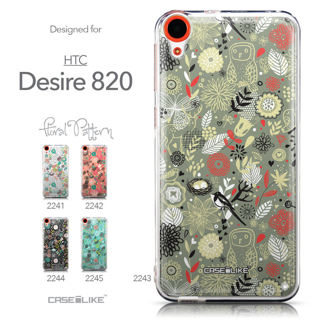 Collection - CASEiLIKE HTC Desire 820 back cover Spring Forest Gray 2243