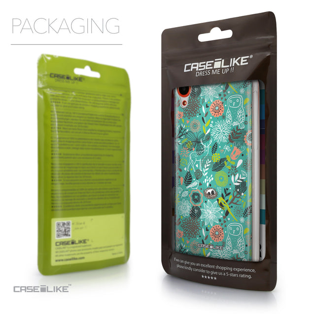 Packaging - CASEiLIKE HTC Desire 820 back cover Spring Forest Turquoise 2245