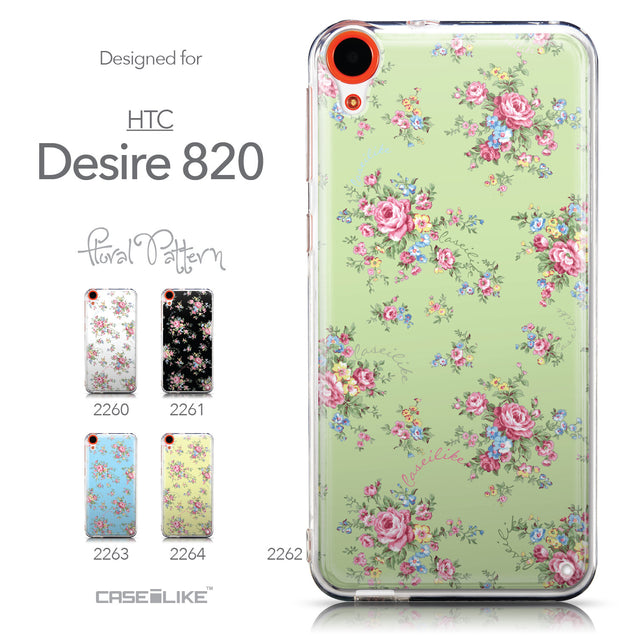 Collection - CASEiLIKE HTC Desire 820 back cover Floral Rose Classic 2262