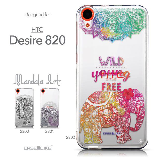 Collection - CASEiLIKE HTC Desire 820 back cover Mandala Art 2302