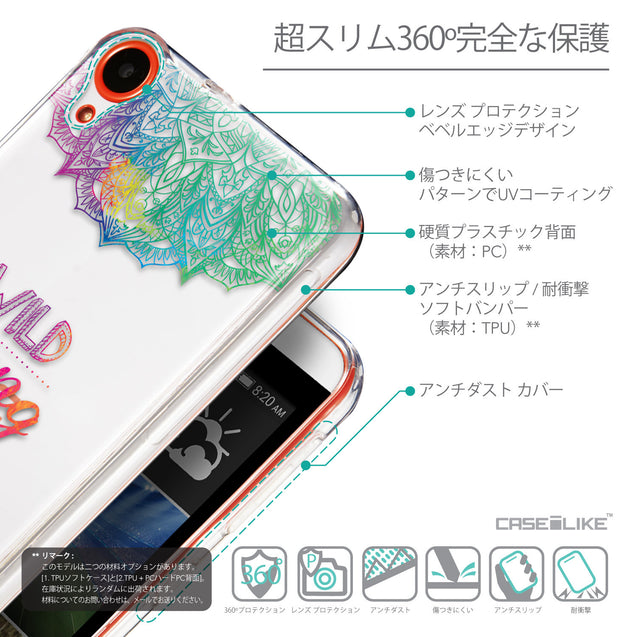 Details in Japanese - CASEiLIKE HTC Desire 820 back cover Mandala Art 2302