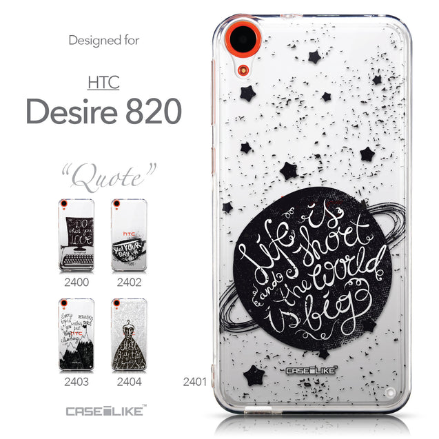 Collection - CASEiLIKE HTC Desire 820 back cover Quote 2401