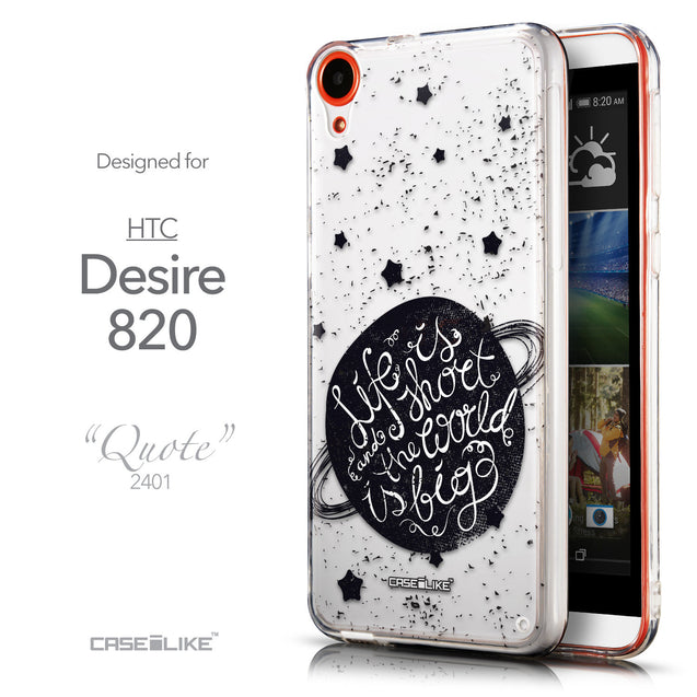 Front & Side View - CASEiLIKE HTC Desire 820 back cover Quote 2401