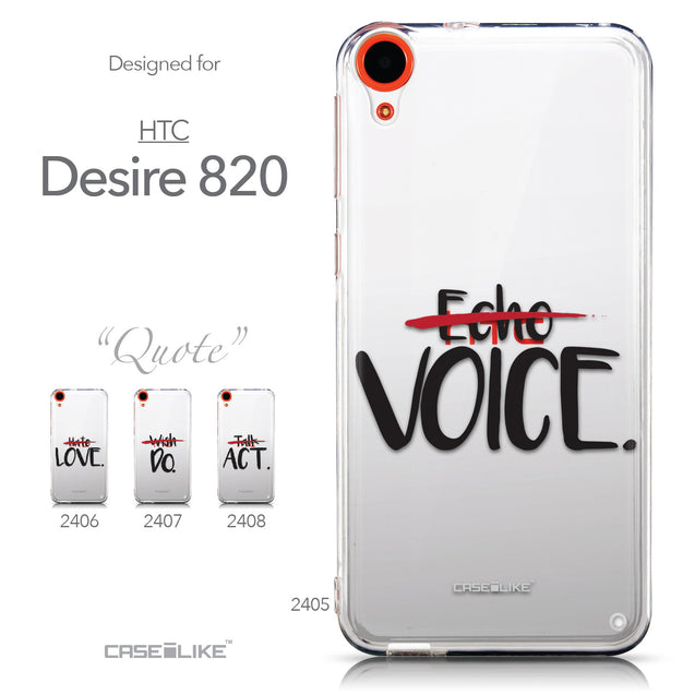 Collection - CASEiLIKE HTC Desire 820 back cover Quote 2405