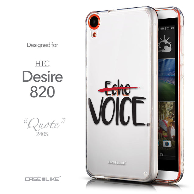 Front & Side View - CASEiLIKE HTC Desire 820 back cover Quote 2405