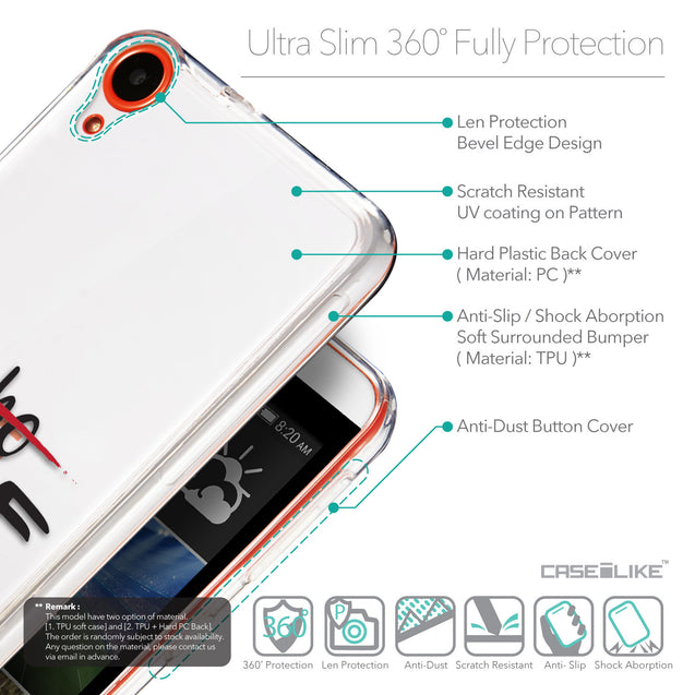 Details in English - CASEiLIKE HTC Desire 820 back cover Quote 2405