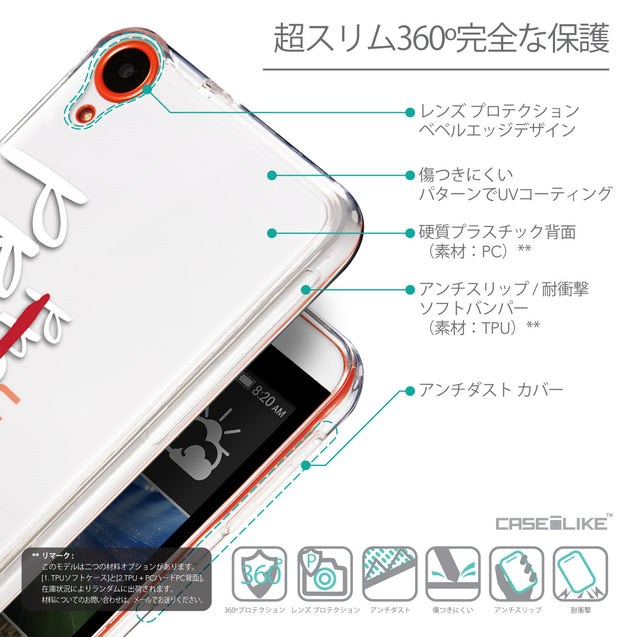 Details in Japanese - CASEiLIKE HTC Desire 820 back cover Quote 2409