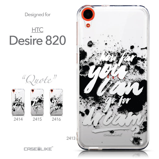 Collection - CASEiLIKE HTC Desire 820 back cover Quote 2413