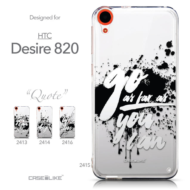 Collection - CASEiLIKE HTC Desire 820 back cover Quote 2415