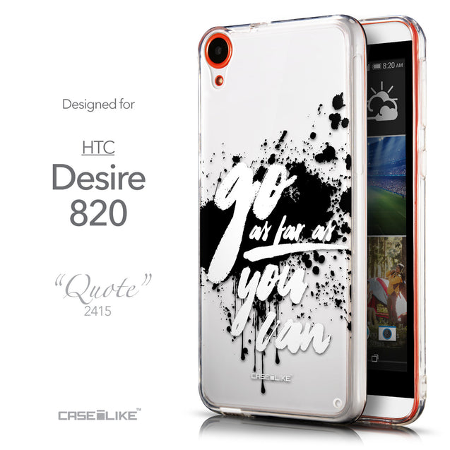Front & Side View - CASEiLIKE HTC Desire 820 back cover Quote 2415