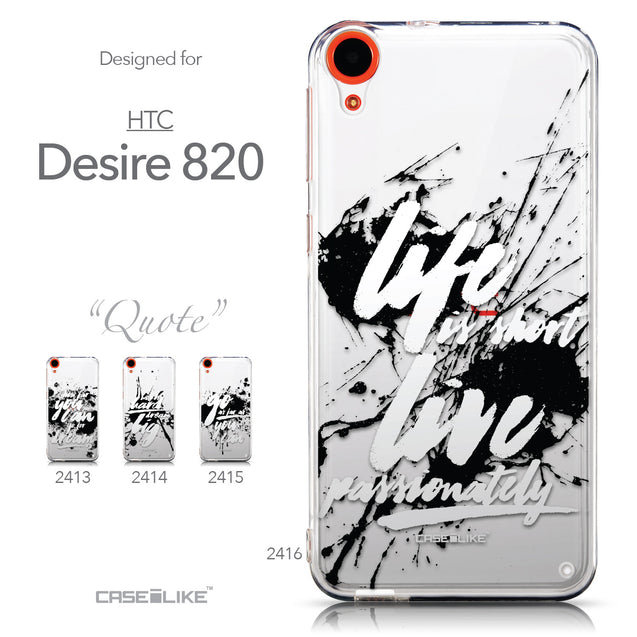 Collection - CASEiLIKE HTC Desire 820 back cover Quote 2416