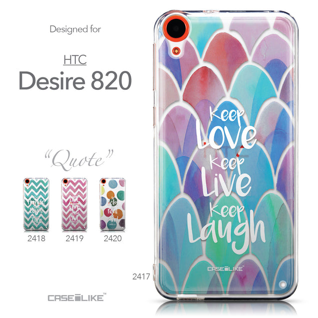 Collection - CASEiLIKE HTC Desire 820 back cover Quote 2417