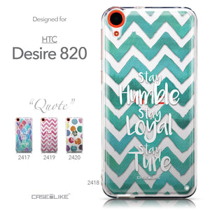 Collection - CASEiLIKE HTC Desire 820 back cover Quote 2418
