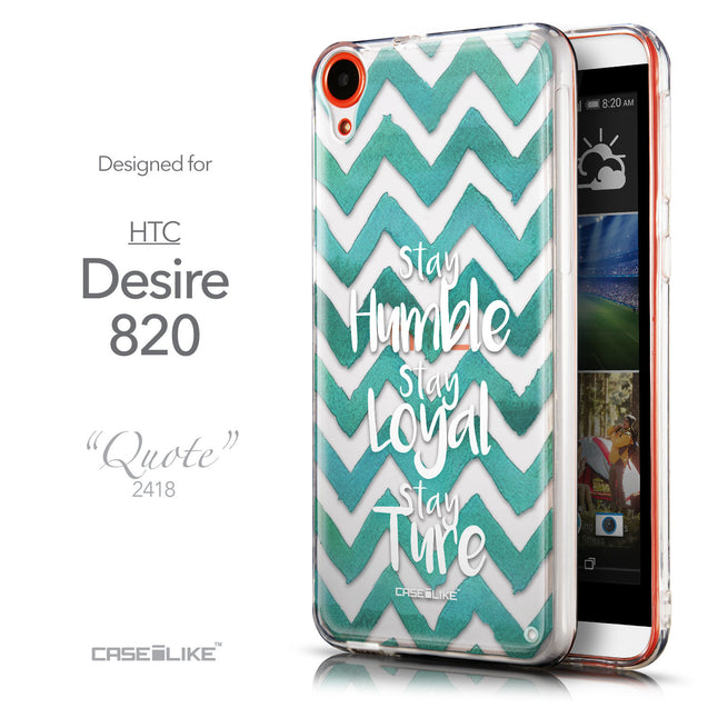 Front & Side View - CASEiLIKE HTC Desire 820 back cover Quote 2418