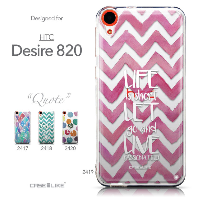 Collection - CASEiLIKE HTC Desire 820 back cover Quote 2419