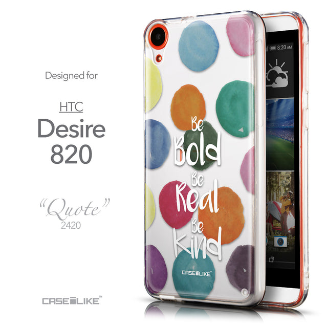 Front & Side View - CASEiLIKE HTC Desire 820 back cover Quote 2420