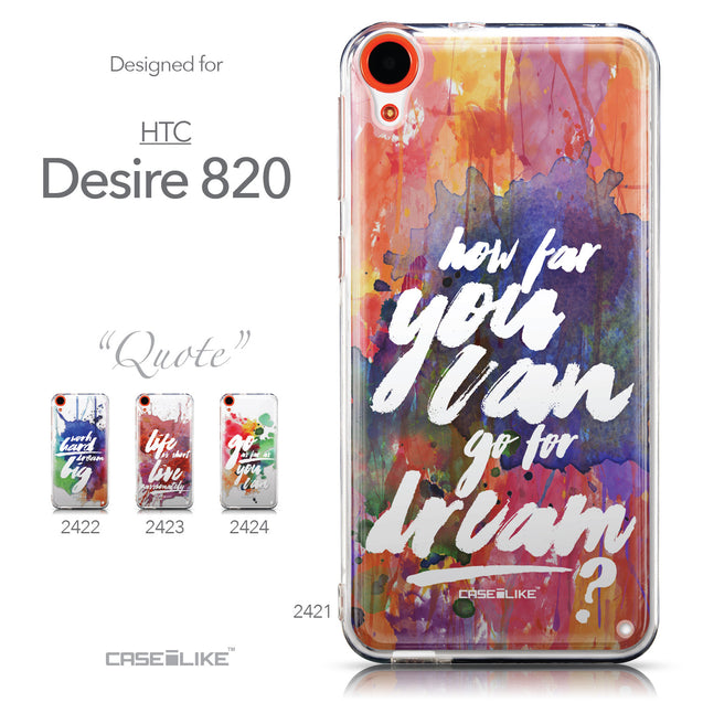 Collection - CASEiLIKE HTC Desire 820 back cover Quote 2421