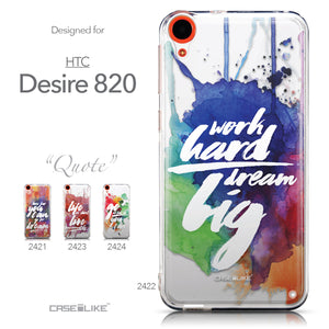 Collection - CASEiLIKE HTC Desire 820 back cover Quote 2422