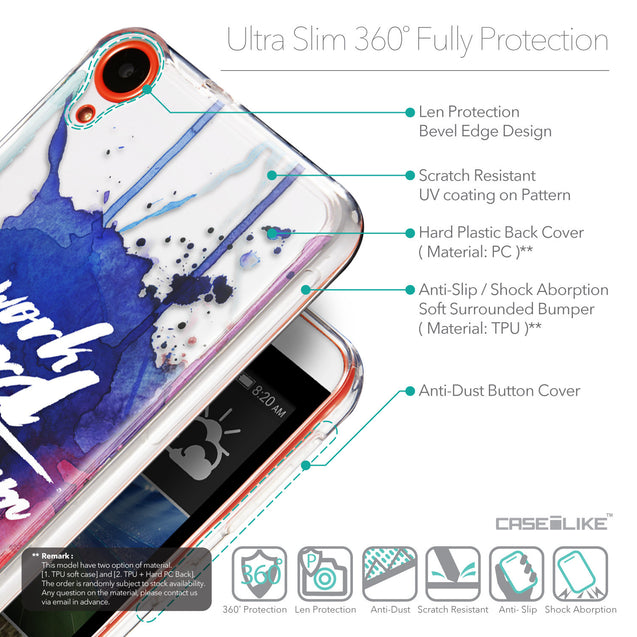Details in English - CASEiLIKE HTC Desire 820 back cover Quote 2422