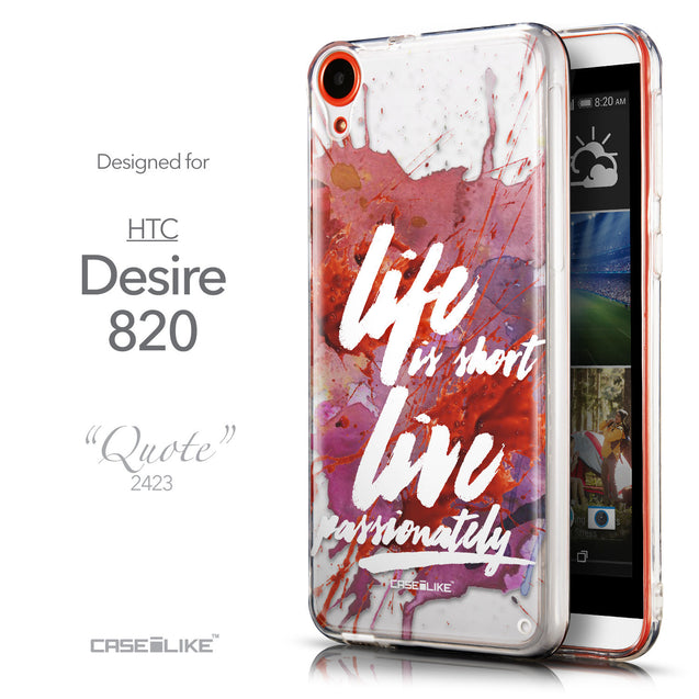 Front & Side View - CASEiLIKE HTC Desire 820 back cover Quote 2423