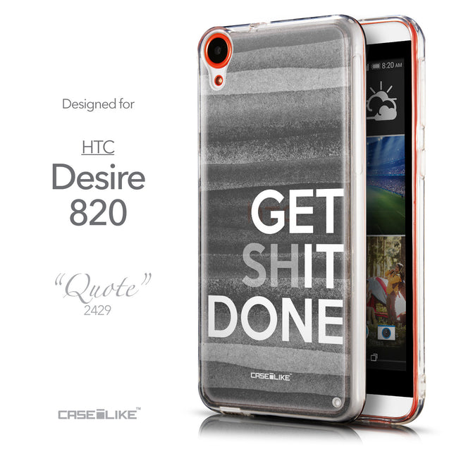 Front & Side View - CASEiLIKE HTC Desire 820 back cover Quote 2429