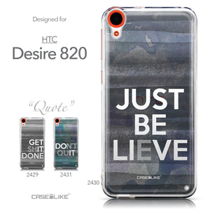 Collection - CASEiLIKE HTC Desire 820 back cover Quote 2430
