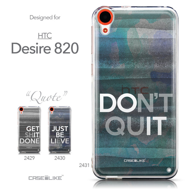 Collection - CASEiLIKE HTC Desire 820 back cover Quote 2431