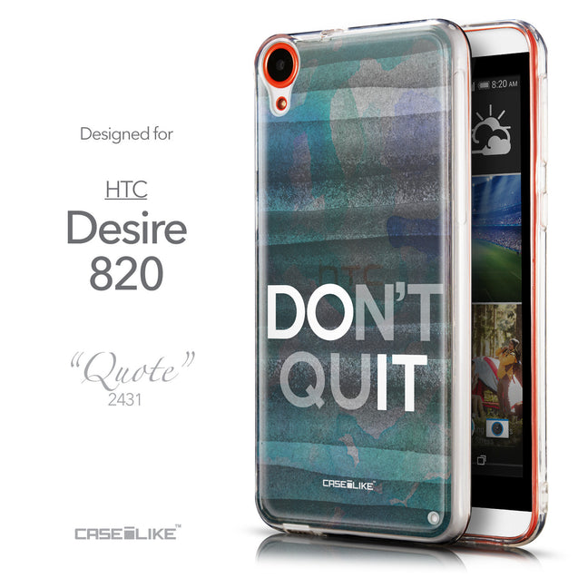 Front & Side View - CASEiLIKE HTC Desire 820 back cover Quote 2431