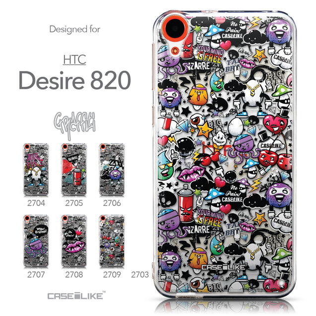 Collection - CASEiLIKE HTC Desire 820 back cover Graffiti 2703
