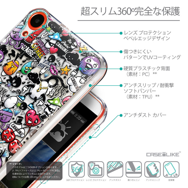 Details in Japanese - CASEiLIKE HTC Desire 820 back cover Graffiti 2703