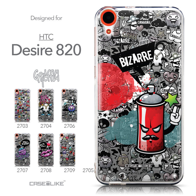 Collection - CASEiLIKE HTC Desire 820 back cover Graffiti 2705